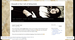 Desktop Screenshot of gloomthzine.com